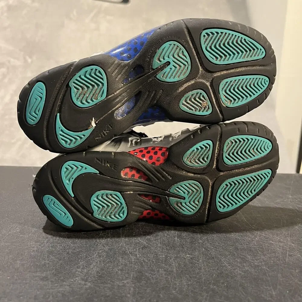 Nike Little Posite One All Star 2024 Shoes Youth 4Y Silver Foamposite FJ3303-001